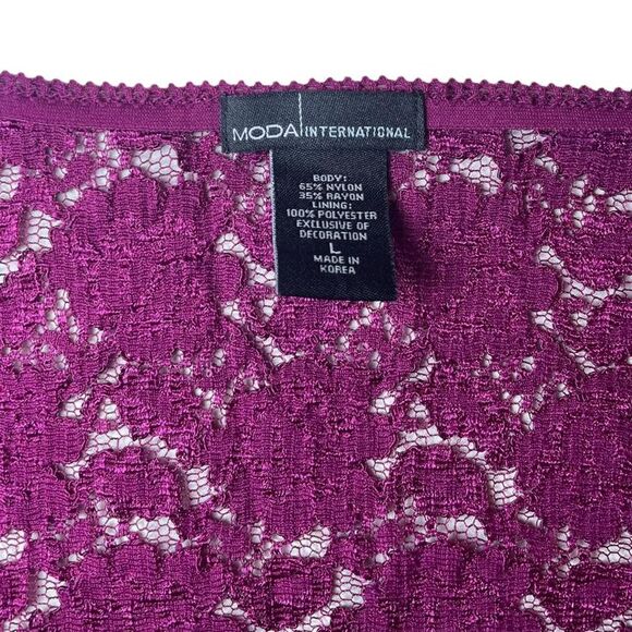 Moda International long sleeve fairy goth lace button blouse - Picture 5 of 8